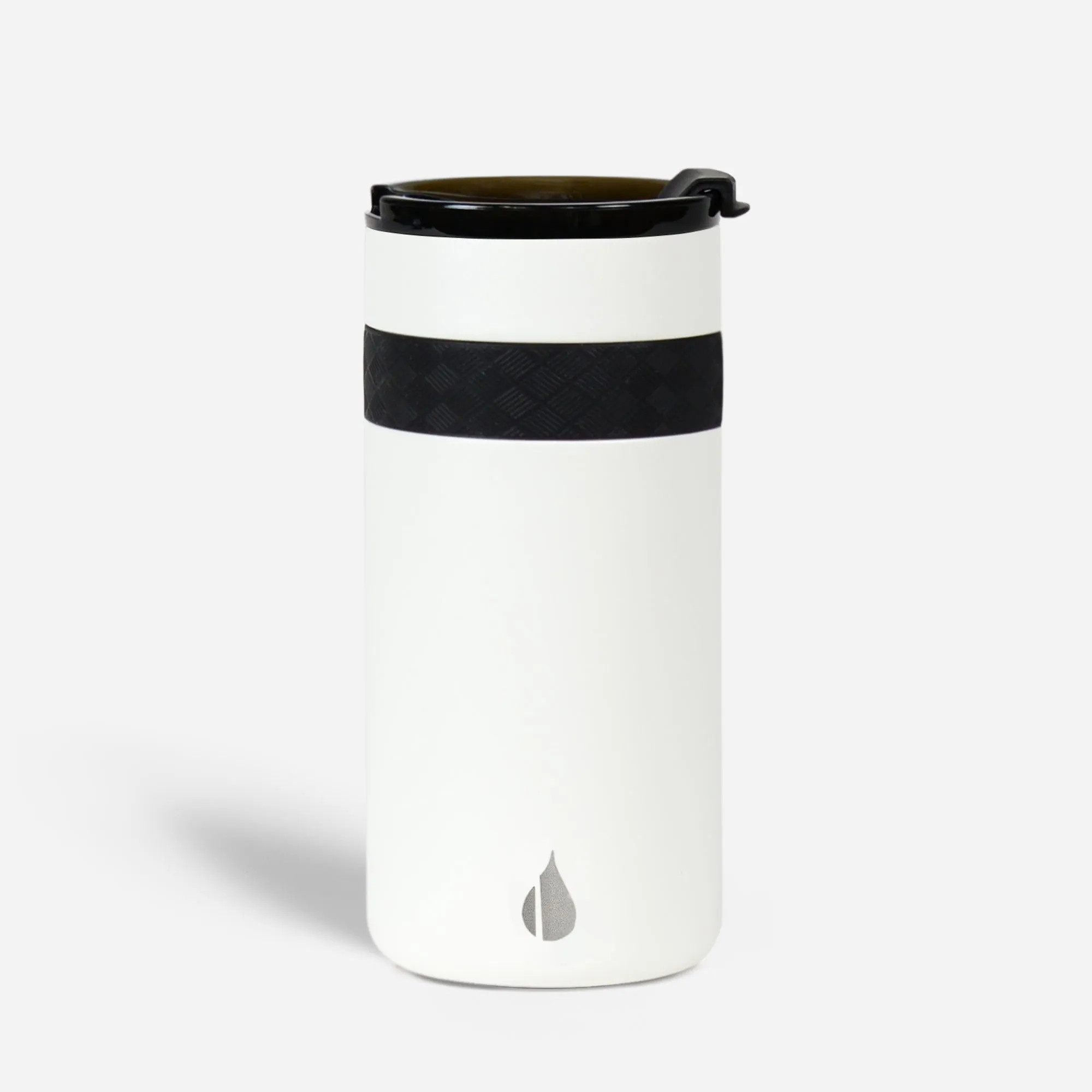 12oz Commuter DuoSip Travel Tumbler - White