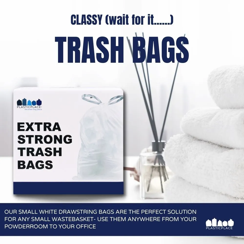4 Gallon Drawstring Bags - 0.7 Mil - 200/Case