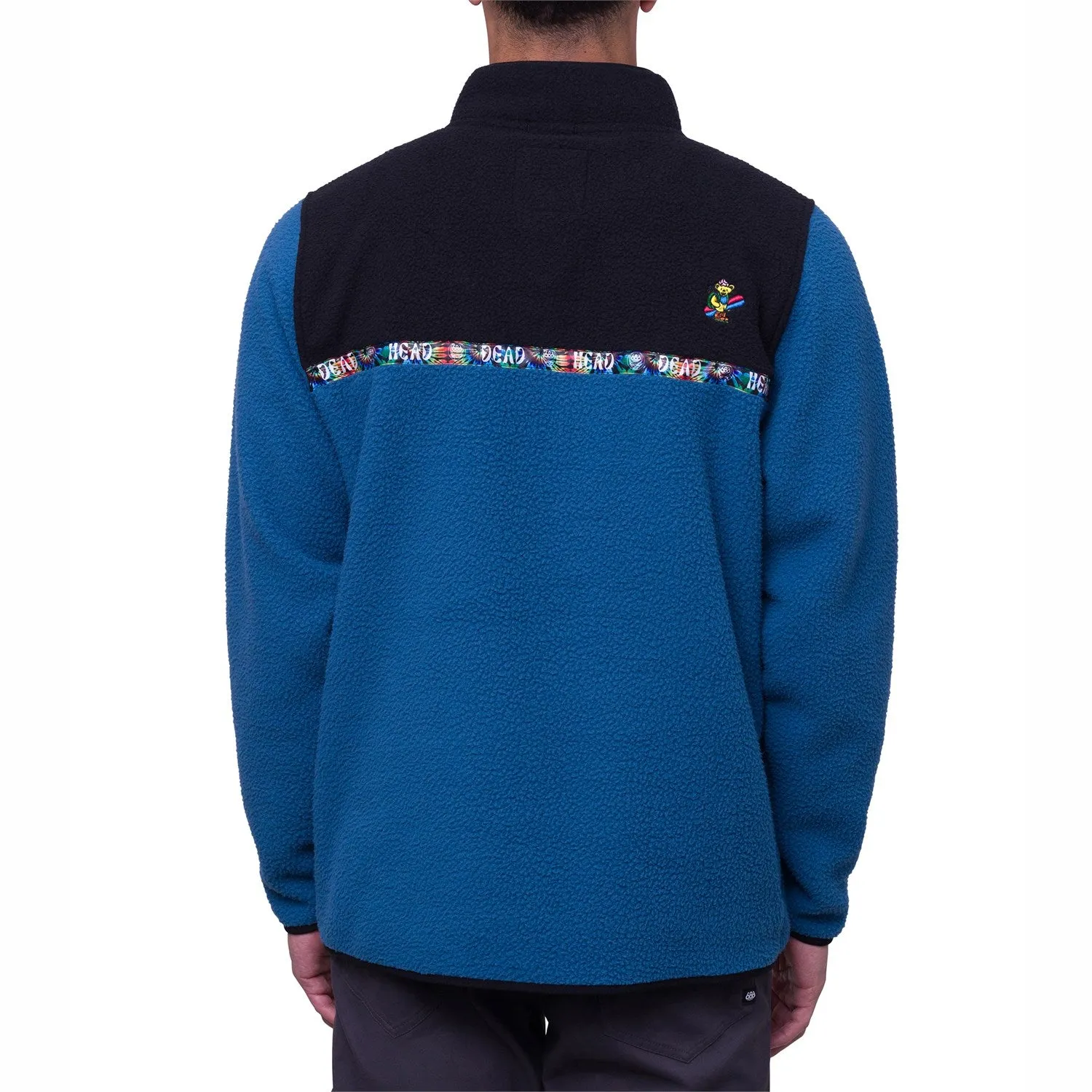 686 Tioga Sherpa Fleece Pullover, Grateful Dead Blue Ash