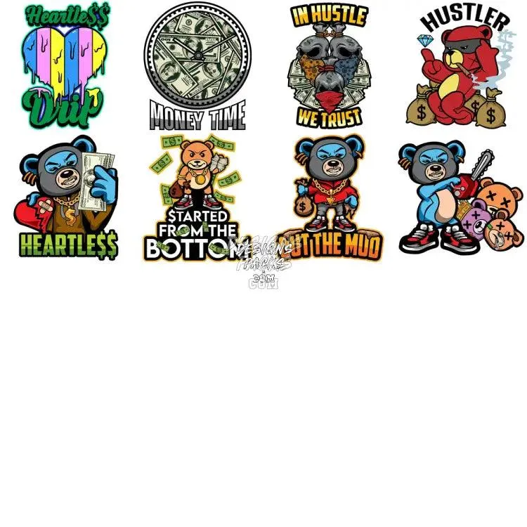 70 Streetwear Mixed Designs Bundle PNG