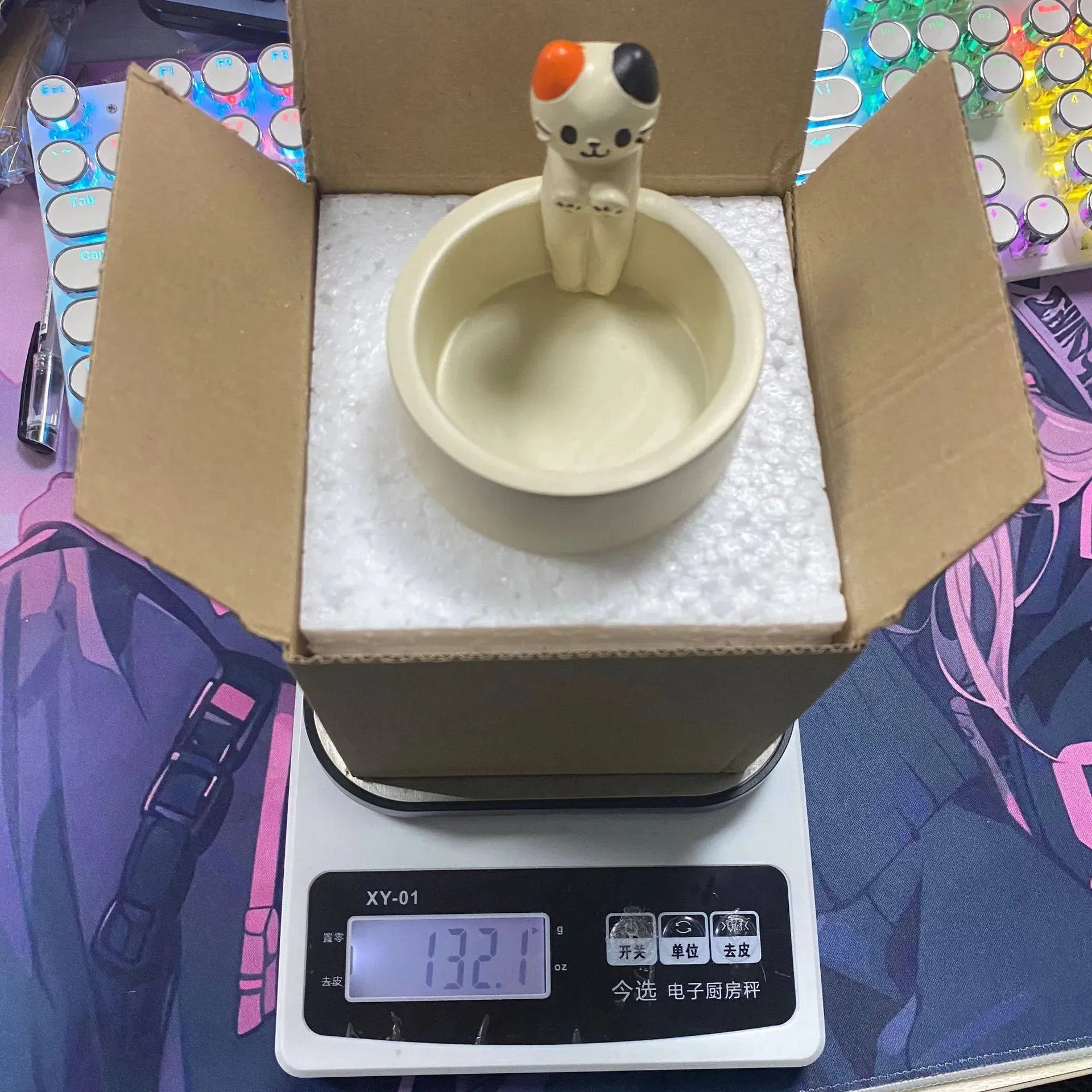 Adorable Cartoon Kitten Candle Holder
