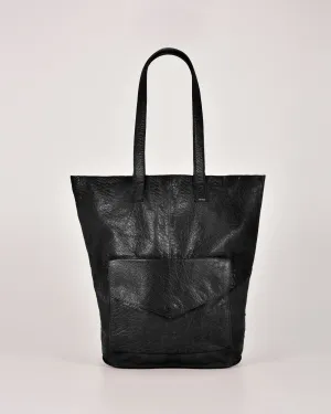 COBB & CO Hotham Leather Tote with front flap pocket