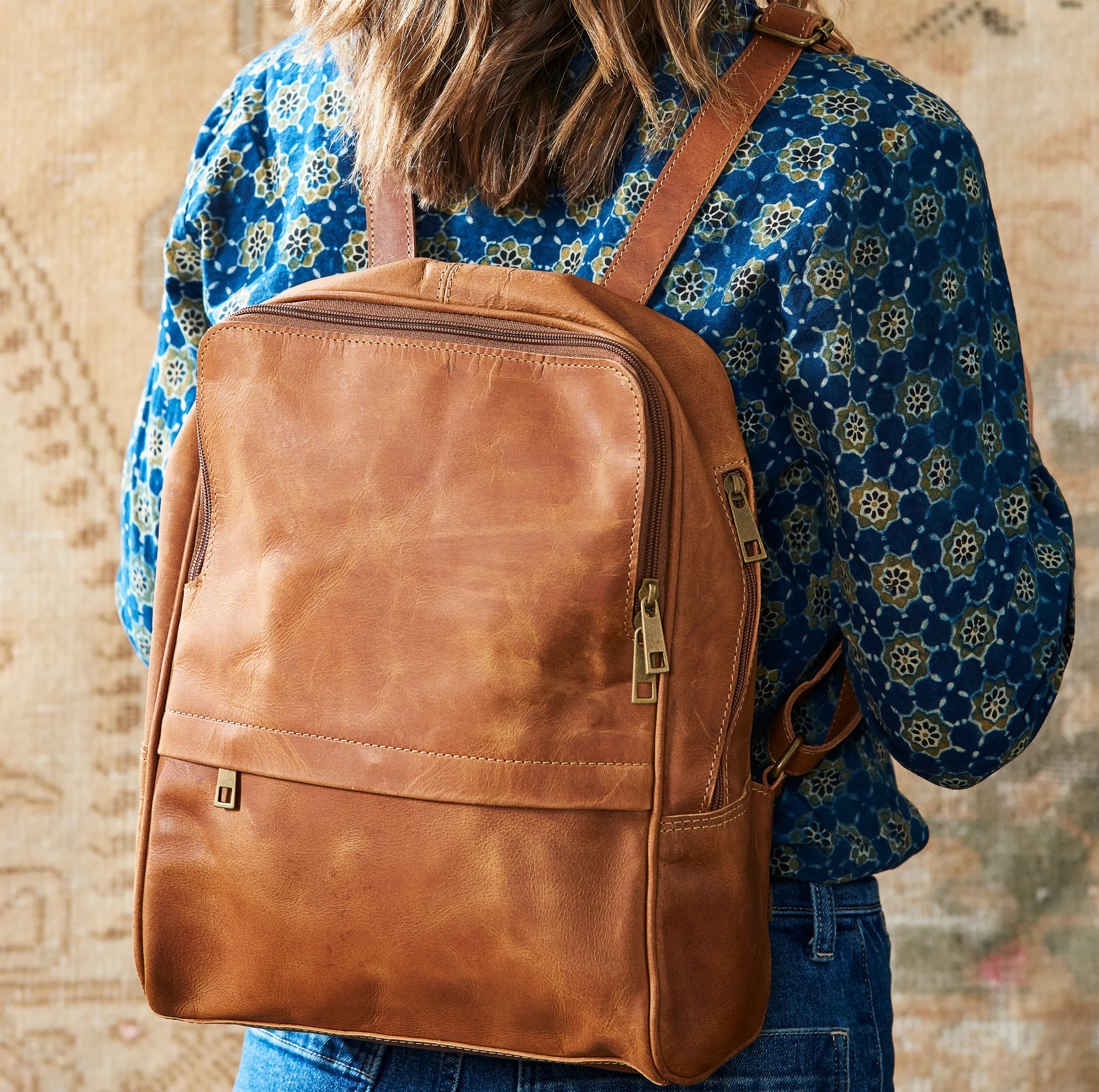 Cora Leather Backpack