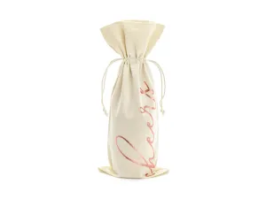 Cotton Wine Bags Cheers Pack of 5