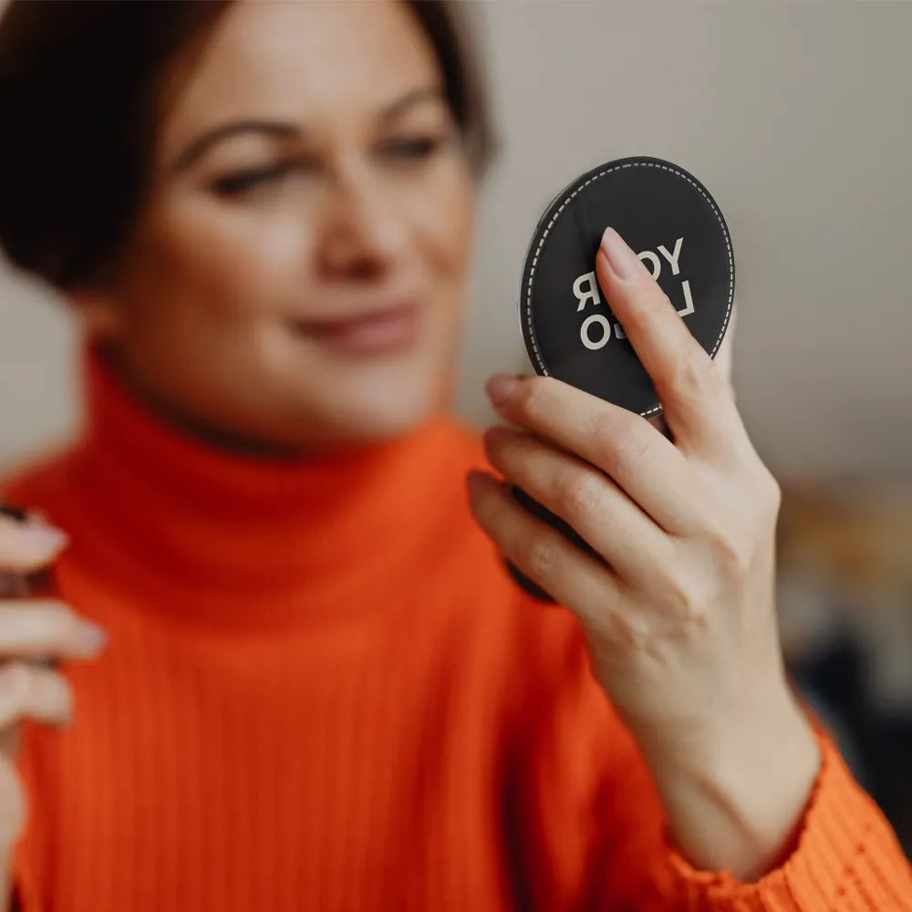 Custom Logo Magnetic Pocket Mirror