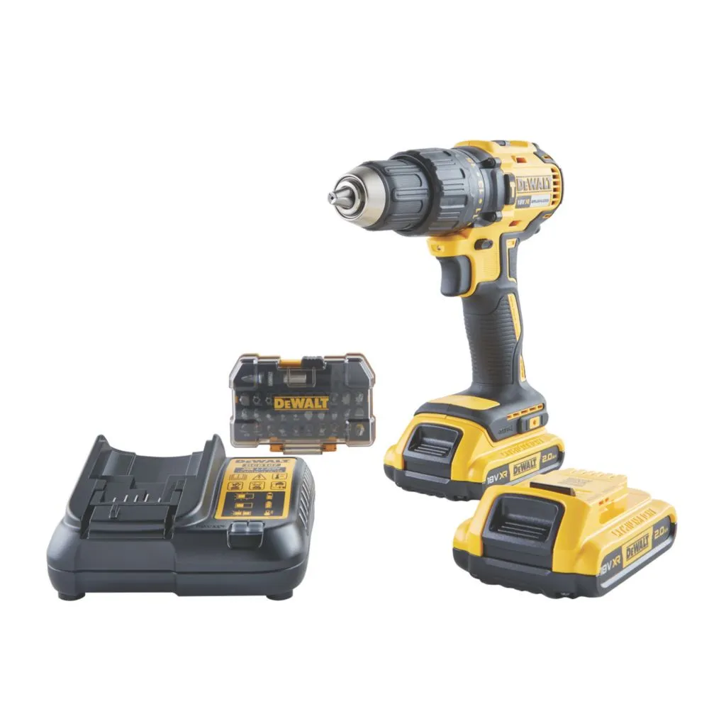 DeWalt DCD778D2TA 18V 2 x 2.0Ah Lithium XR Brushless Electric Hammer Drill