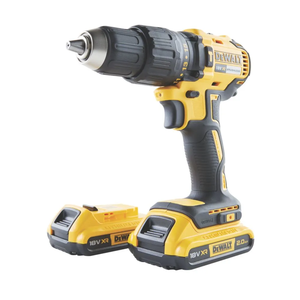 DeWalt DCD778D2TA 18V 2 x 2.0Ah Lithium XR Brushless Electric Hammer Drill