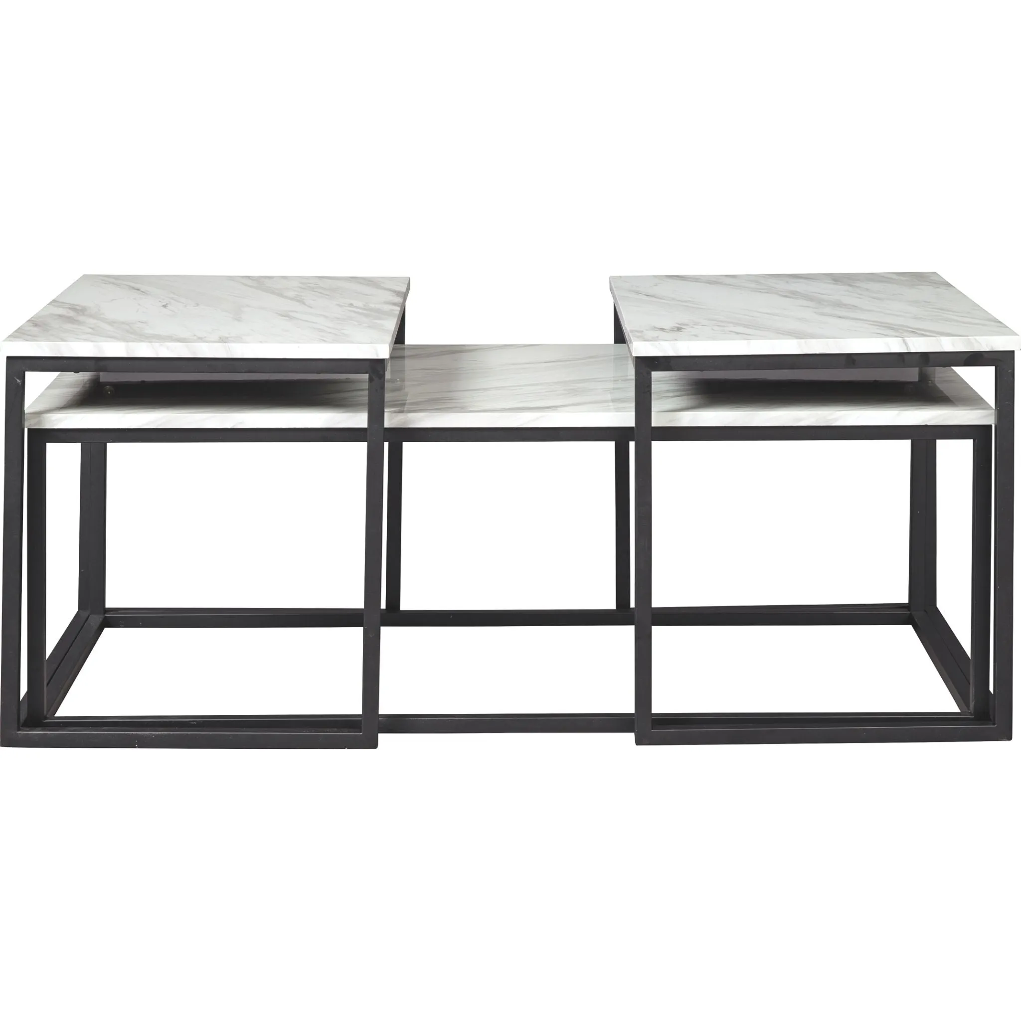 Donnesta 3 Pack Tables - White