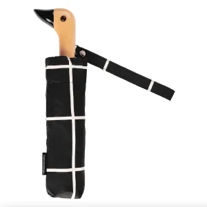 Duck Umbrella Compact | Black Grid