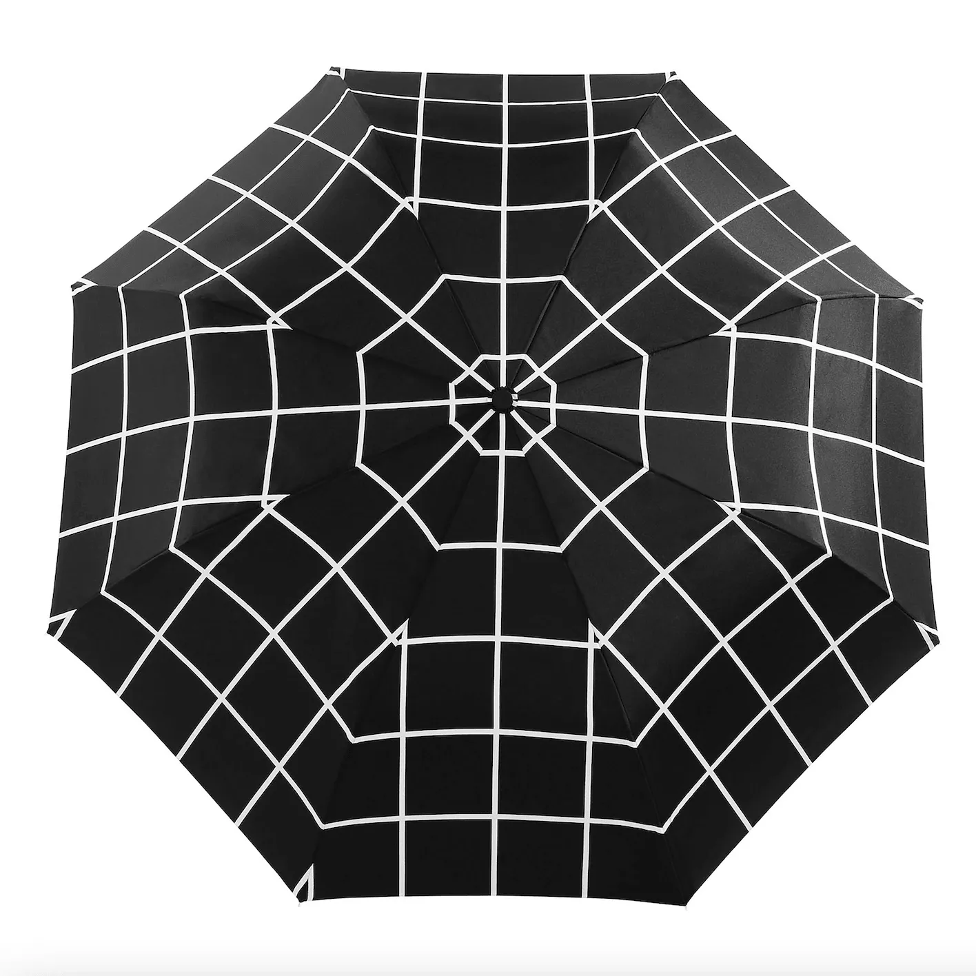 Duck Umbrella Compact | Black Grid