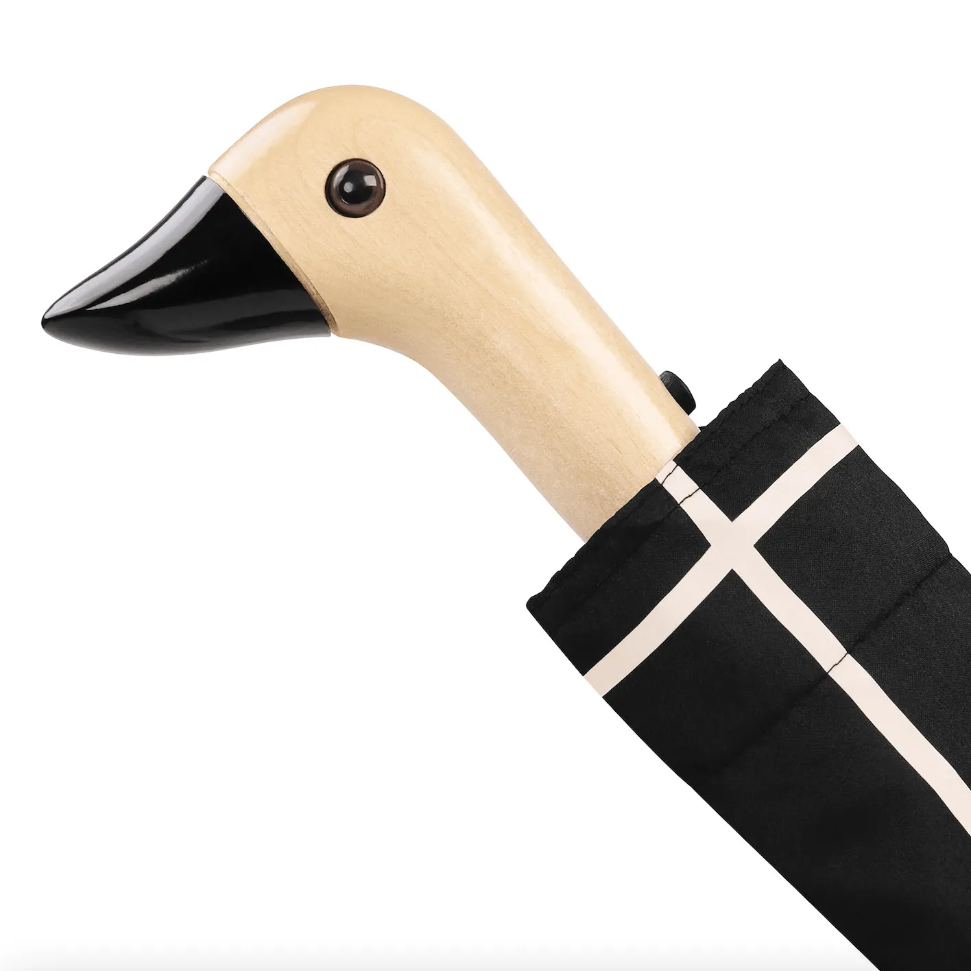 Duck Umbrella Compact | Black Grid