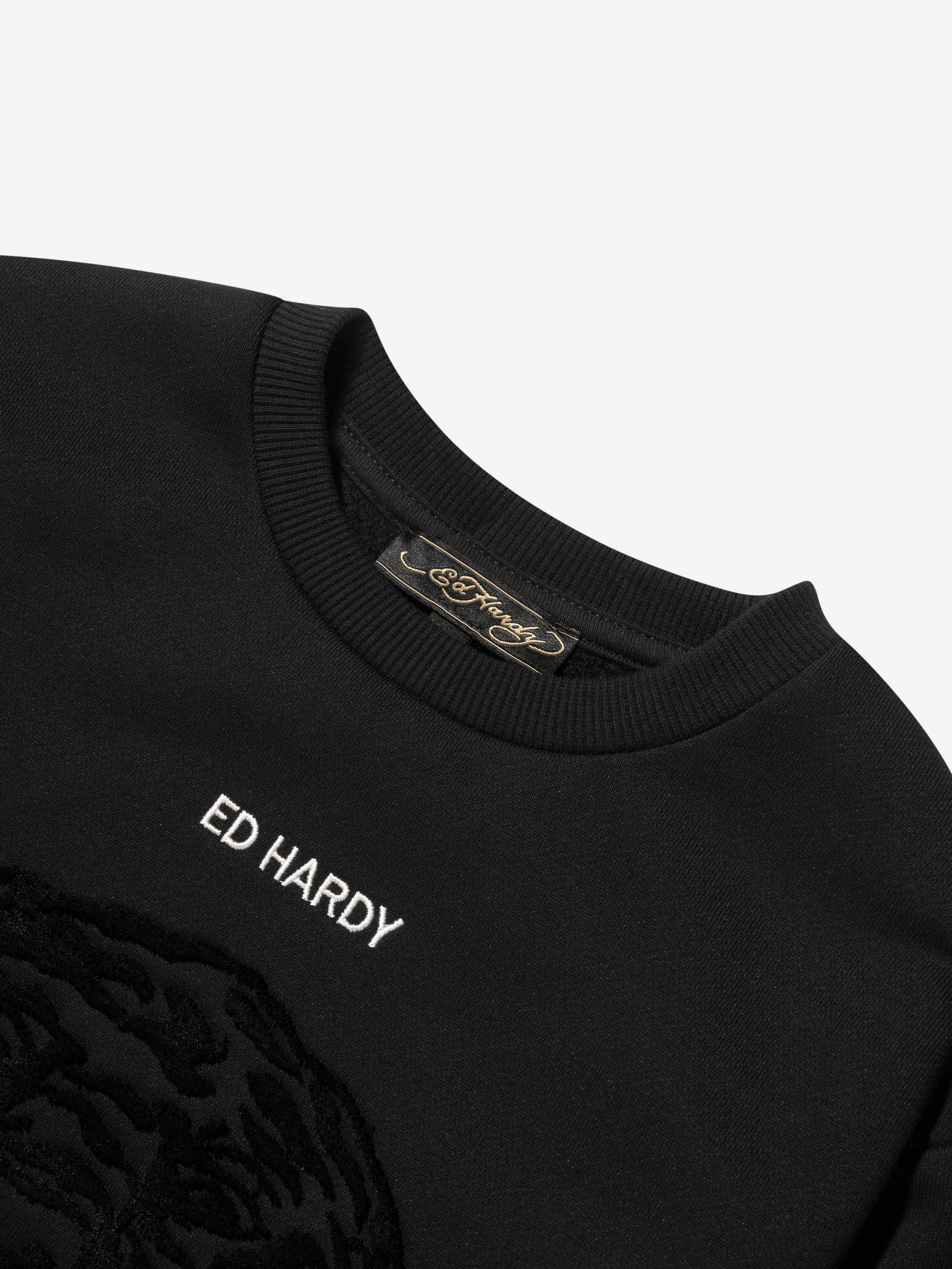 ED Hardy Boys Logo Sweatshirt in Black