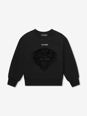 ED Hardy Boys Logo Sweatshirt in Black