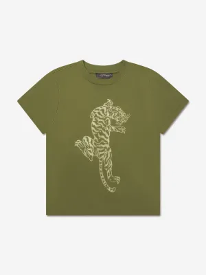ED Hardy Boys Tiger T-Shirt in Green