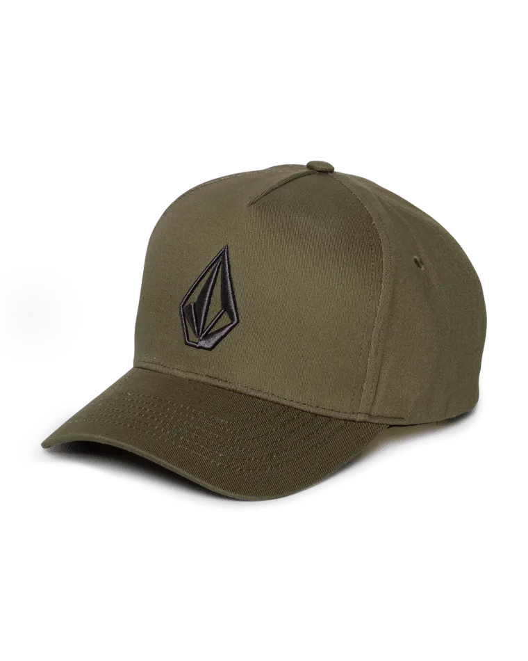 Embossed Stone Adjustable Cap in Winter Moss