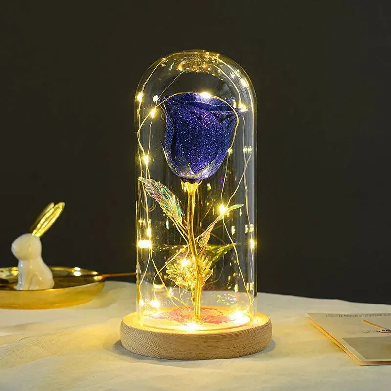Eternal Rose LED Light in Glass Dome