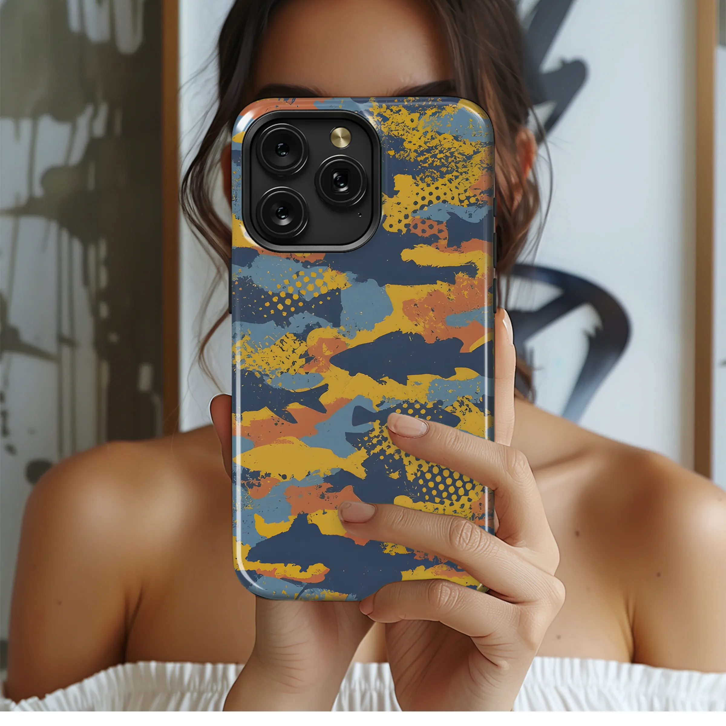 Fish Camouflage Phone Case iPhone Samsung Cover Pixel 3450