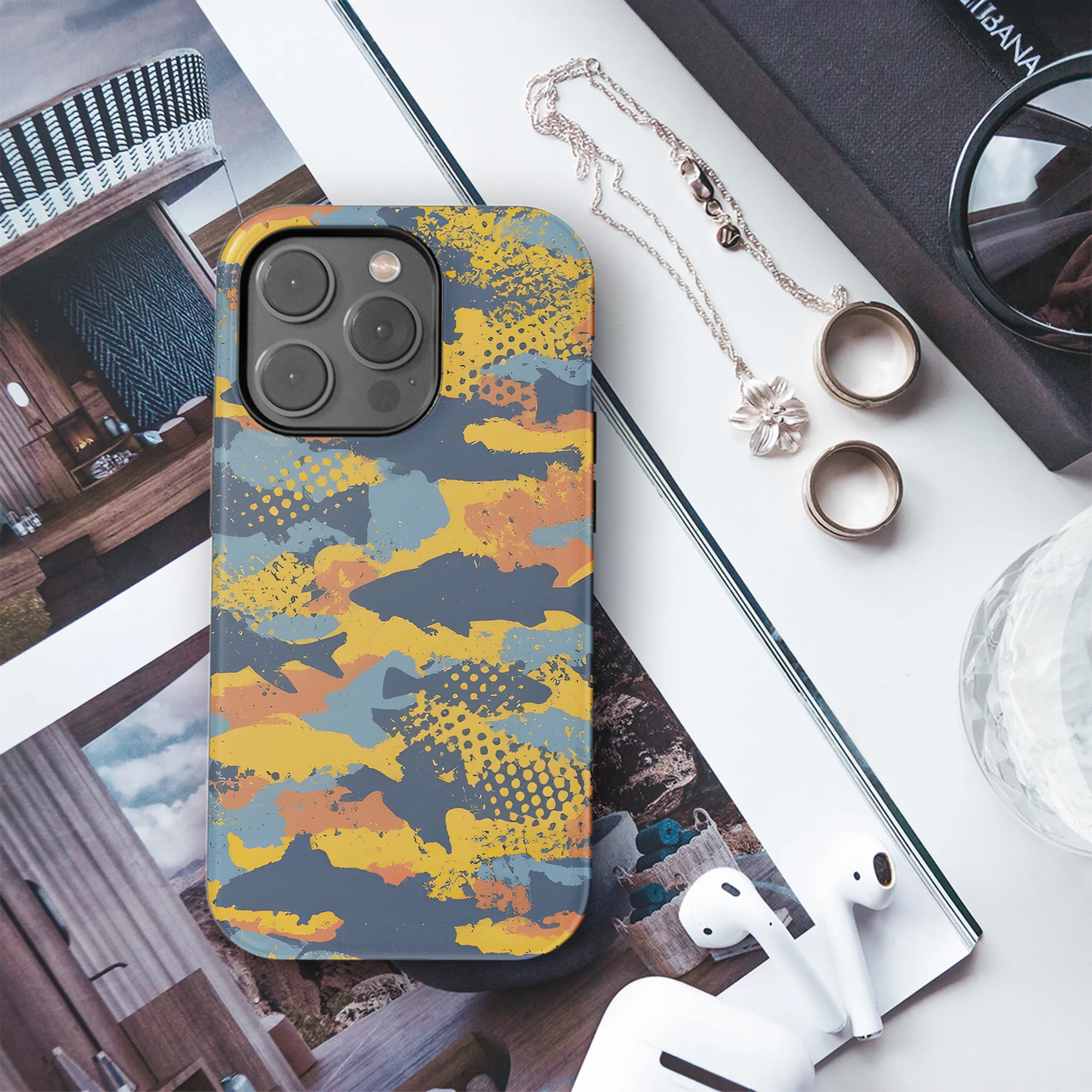Fish Camouflage Phone Case iPhone Samsung Cover Pixel 3450