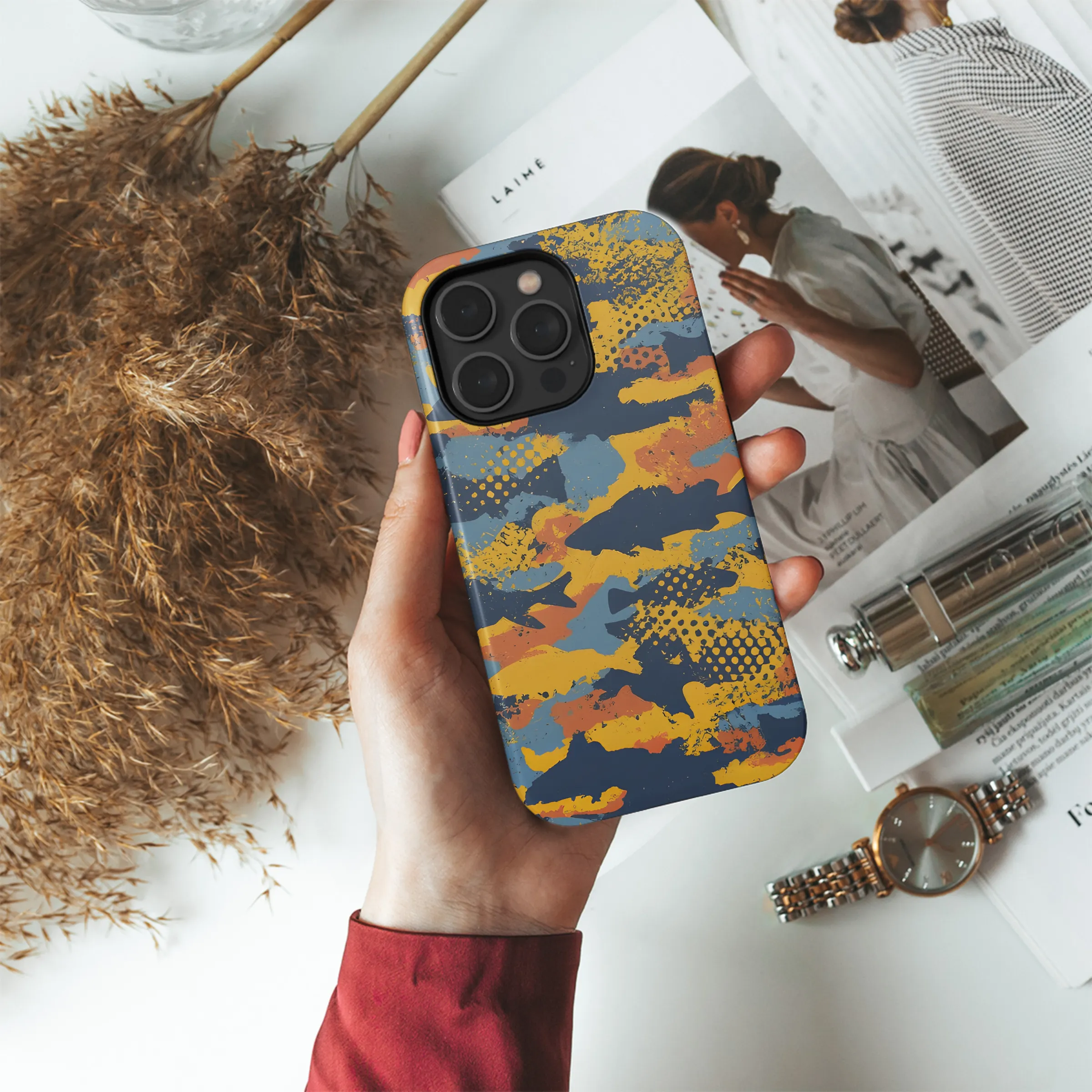 Fish Camouflage Phone Case iPhone Samsung Cover Pixel 3450
