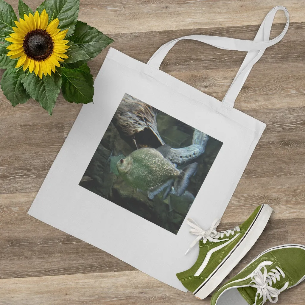 Glitter Green Fish Tote Bag