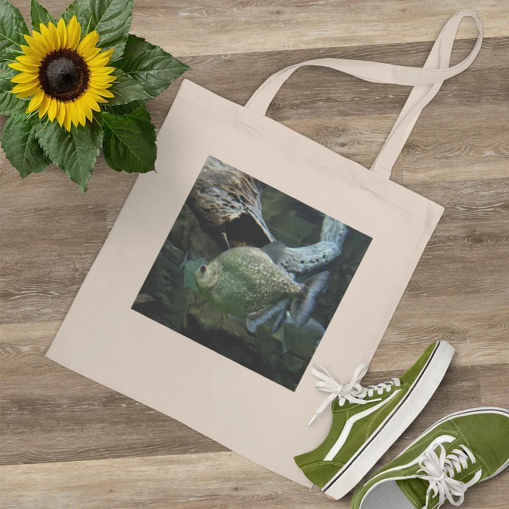 Glitter Green Fish Tote Bag