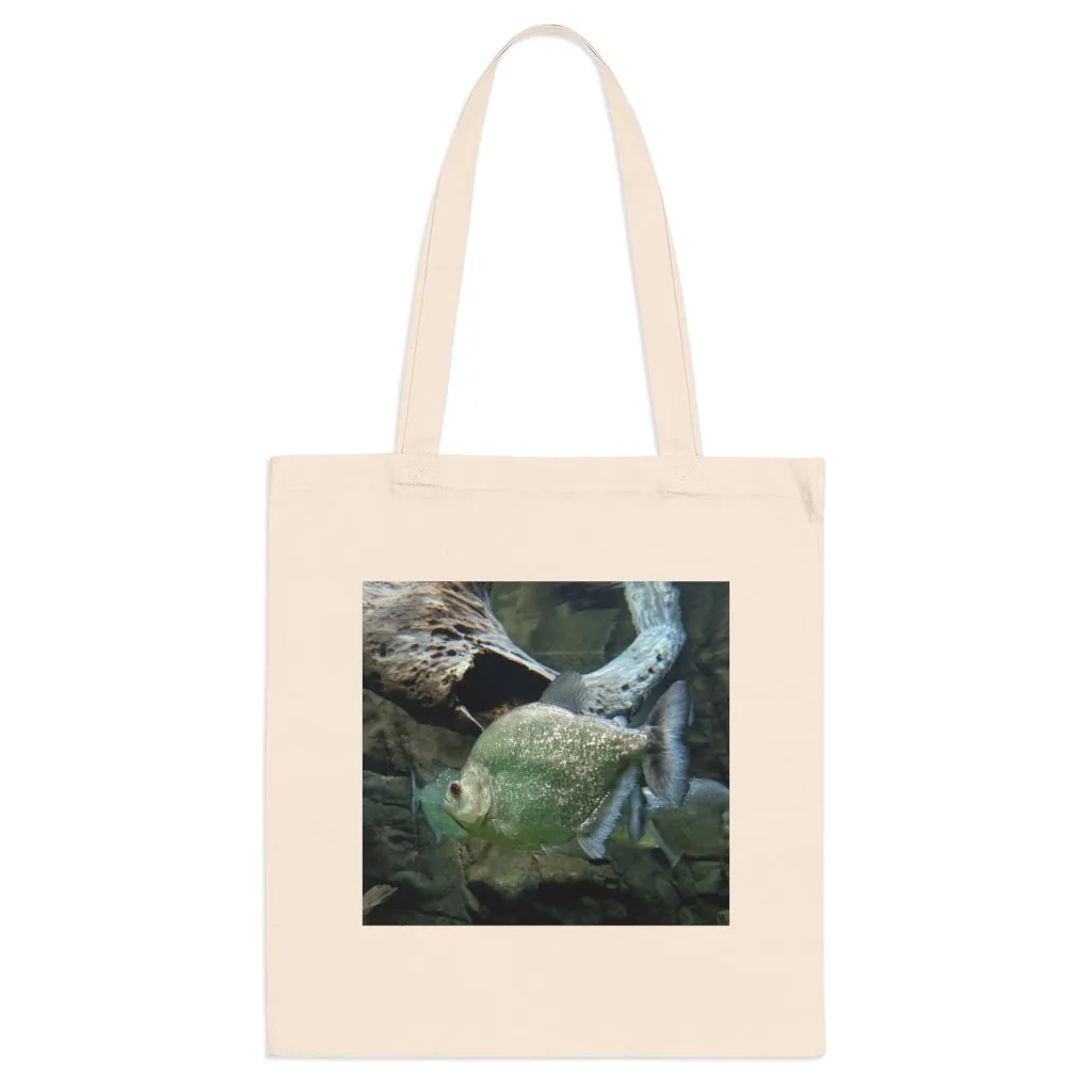 Glitter Green Fish Tote Bag
