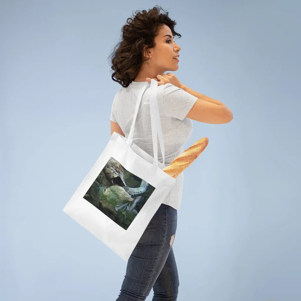 Glitter Green Fish Tote Bag