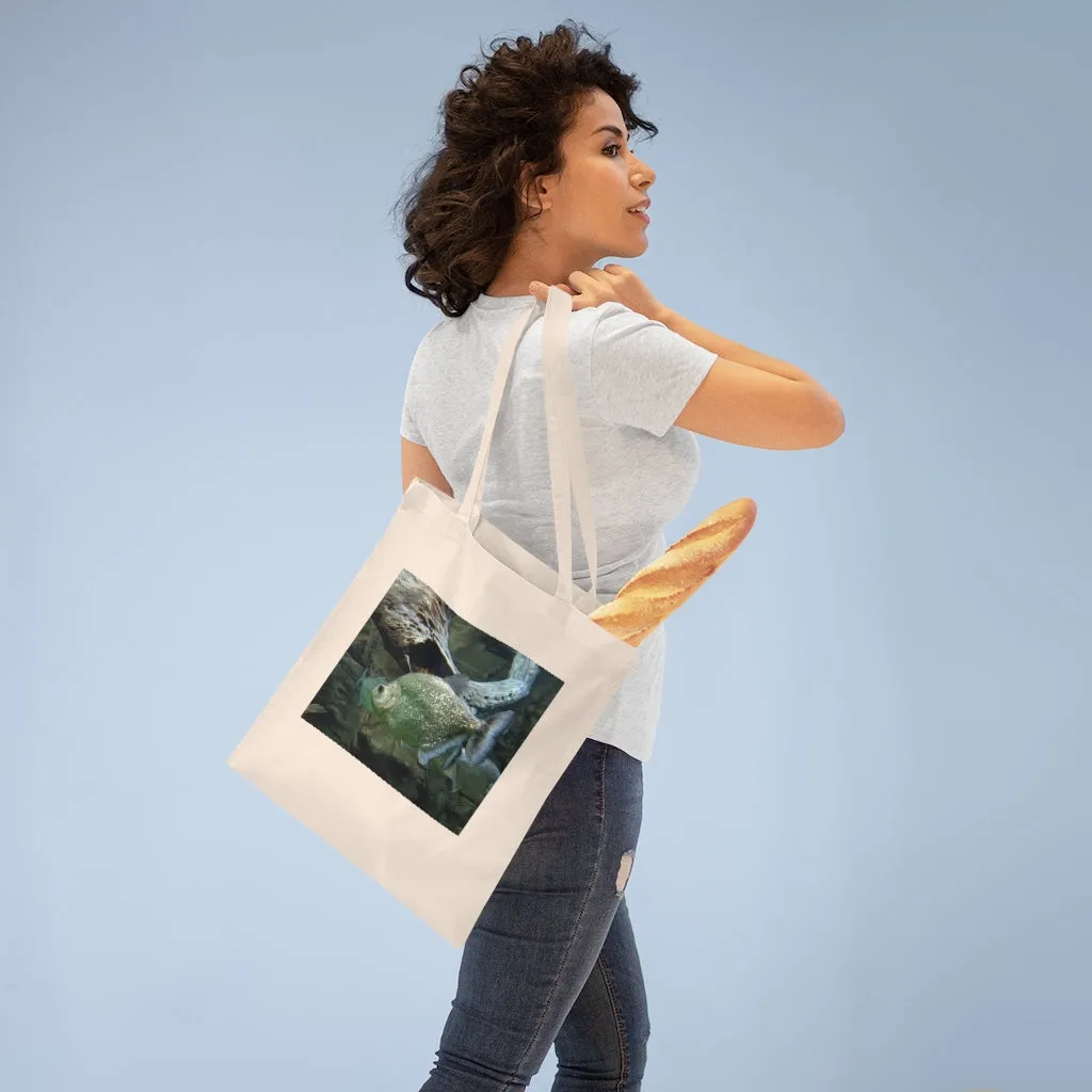 Glitter Green Fish Tote Bag