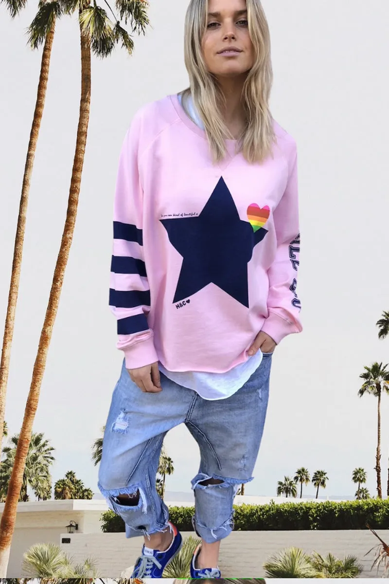 Hammill & Co - Retro Summer Sweat - Pink