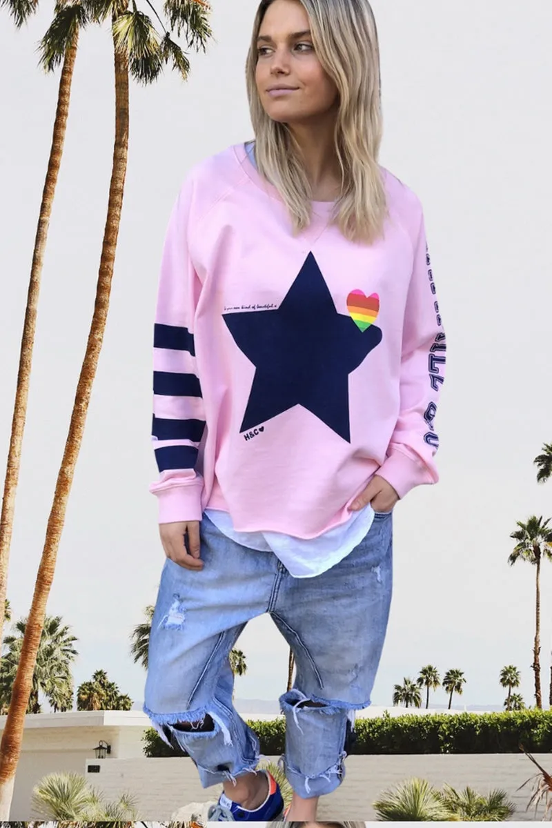 Hammill & Co - Retro Summer Sweat - Pink
