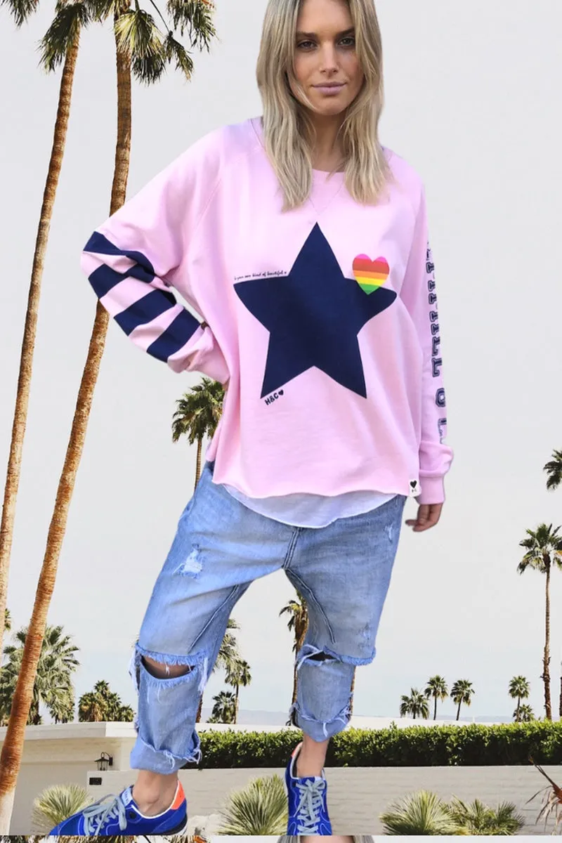 Hammill & Co - Retro Summer Sweat - Pink