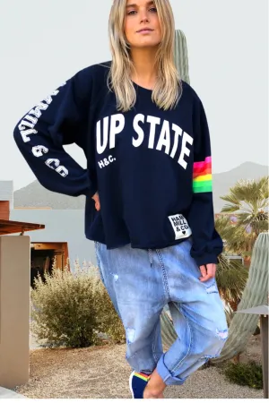 Hammill & Co - Retro Summer Sweat - Upstate - Navy