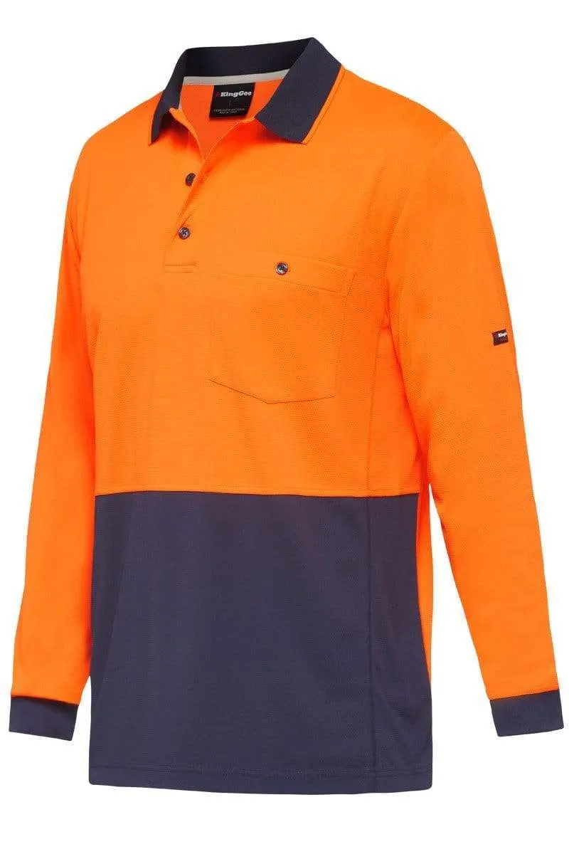 KingGee Workcool Hyperfreeze Spliced Work Polo Shirt K54235