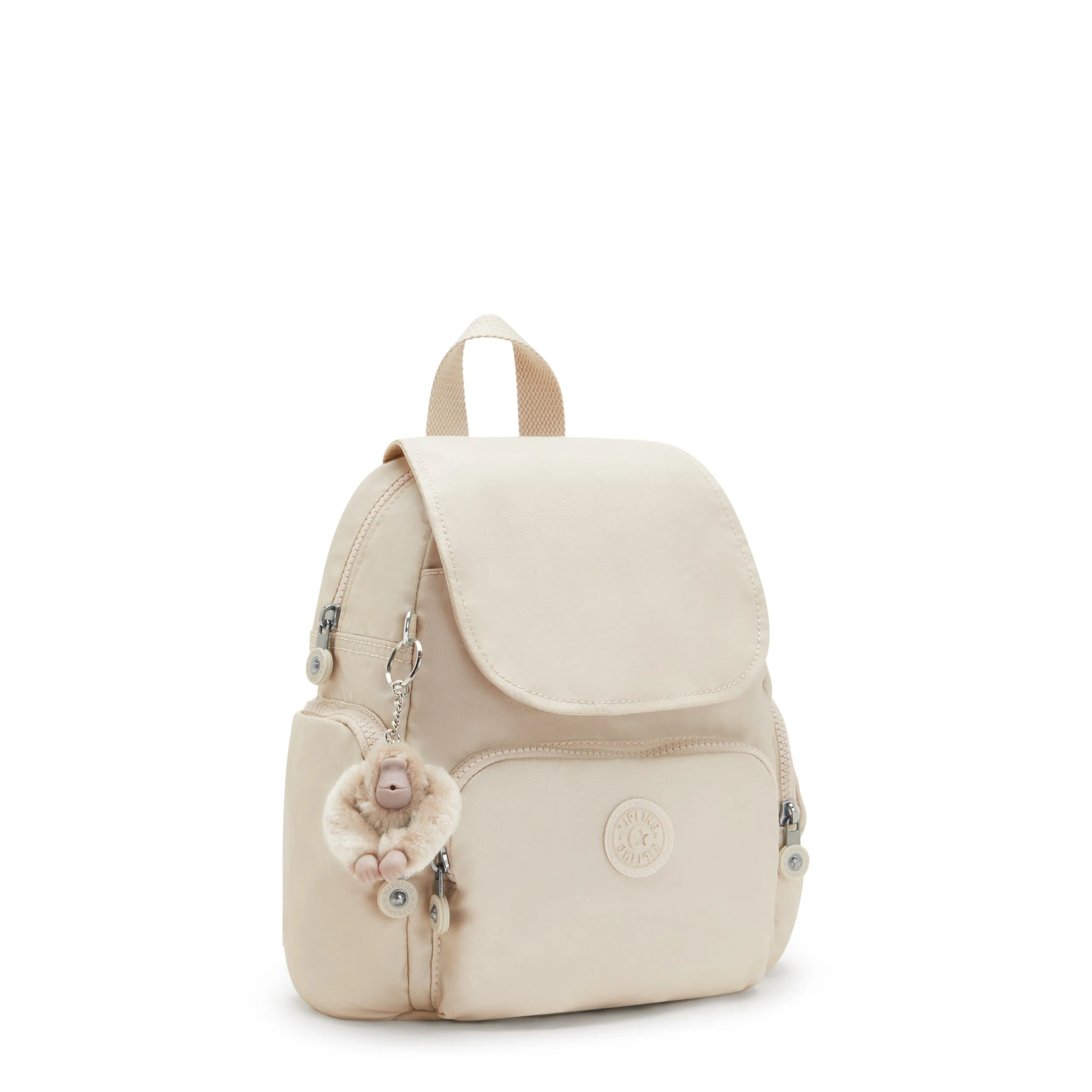 Kipling City Zip Mini Beige Pearl Mini Backpack C2I4697-3KA