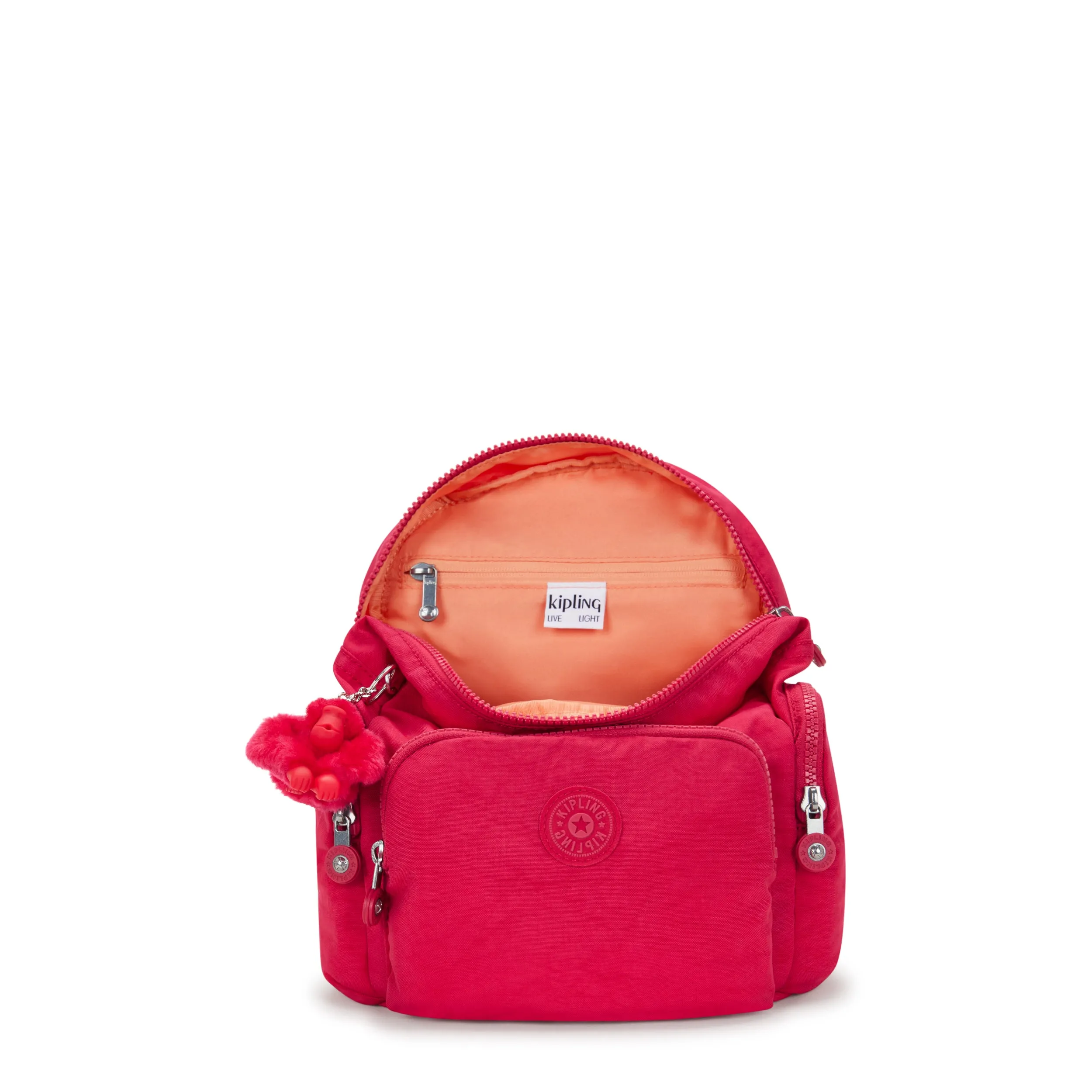 Kipling City Zip Mini Confetti Pink Mini Backpack C2I6046-T73