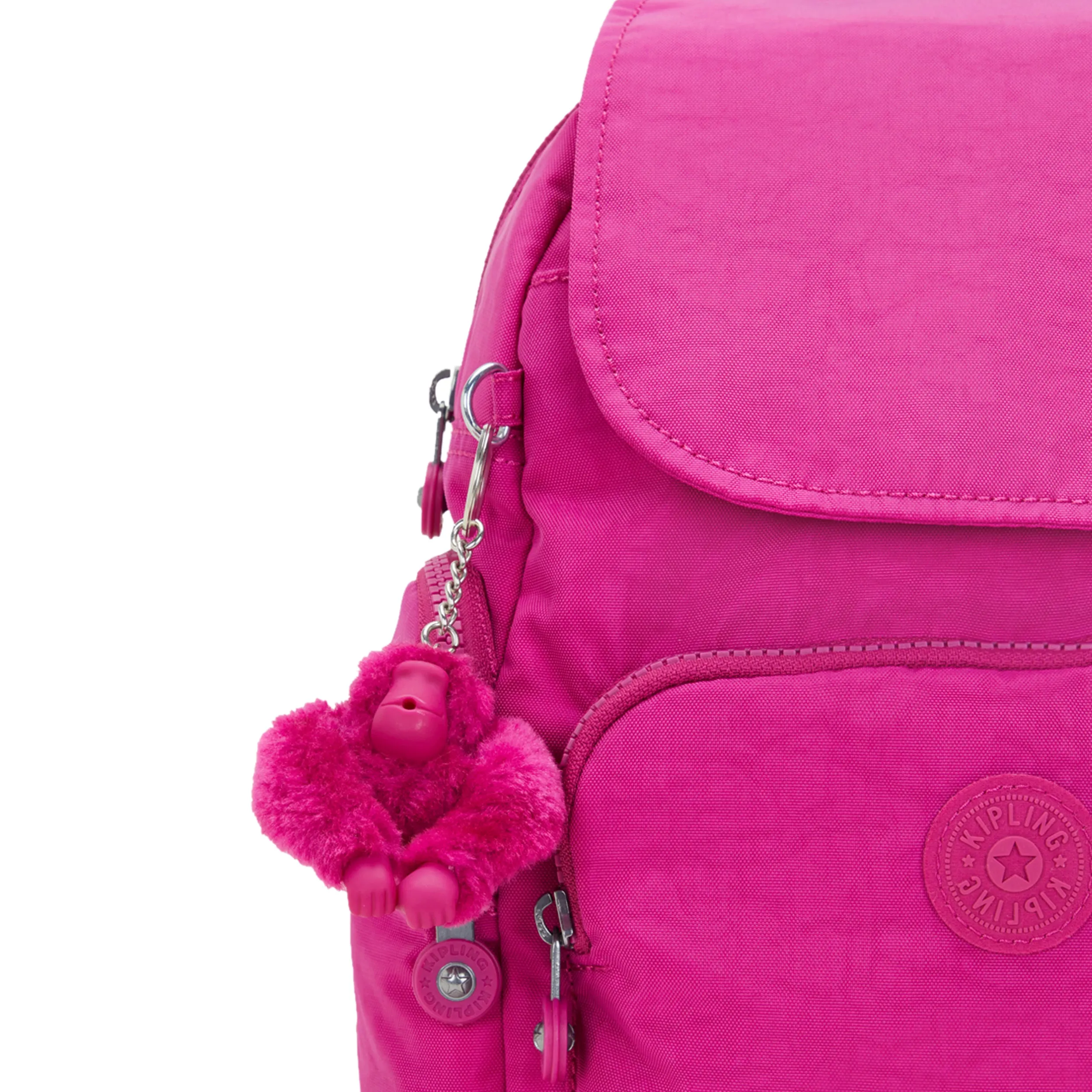 Kipling City Zip Mini Glowing Fuchsia Small Backpack I6046-3KU