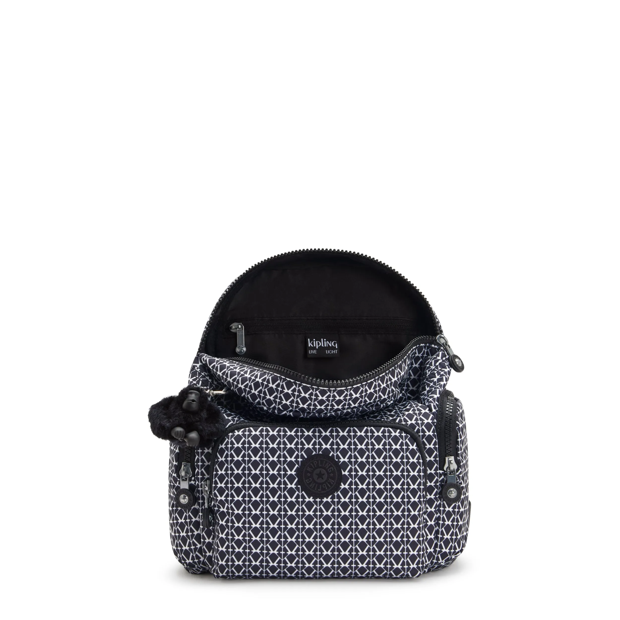 Kipling City Zip Mini Signature Print Mini Backpack C2I3735-DD2
