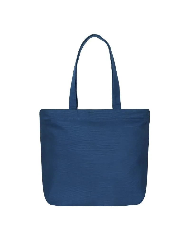 Large Zipper Tote Bag - Happy Flowers