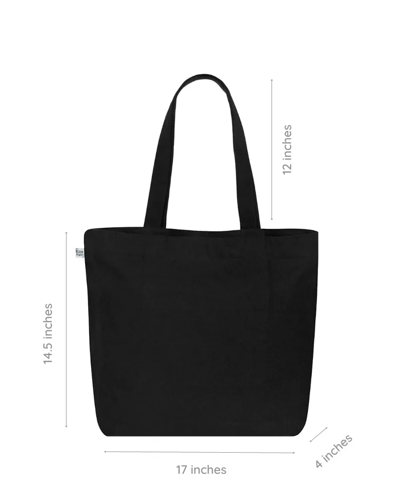 Large Zipper Tote Bag - Mesmerizing Stingray
