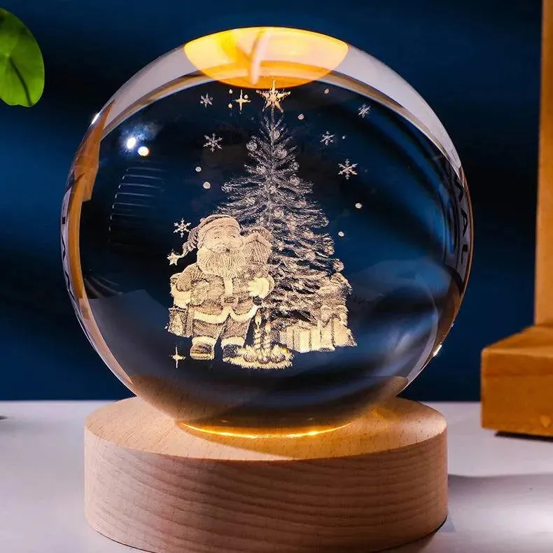 Luminous Planetary Crystal Ball Night Lamp