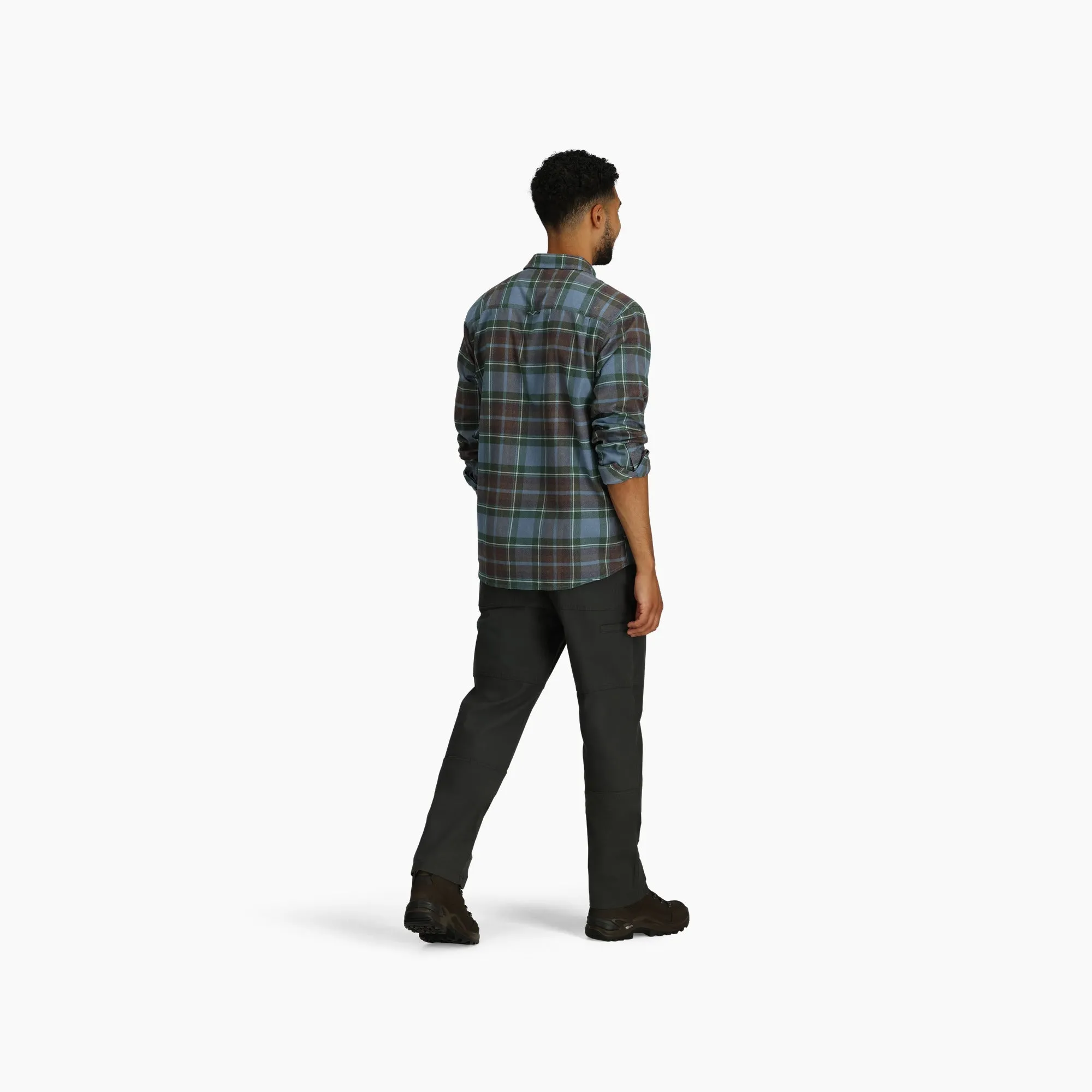 M LOST COAST FLANNEL PLAID LS