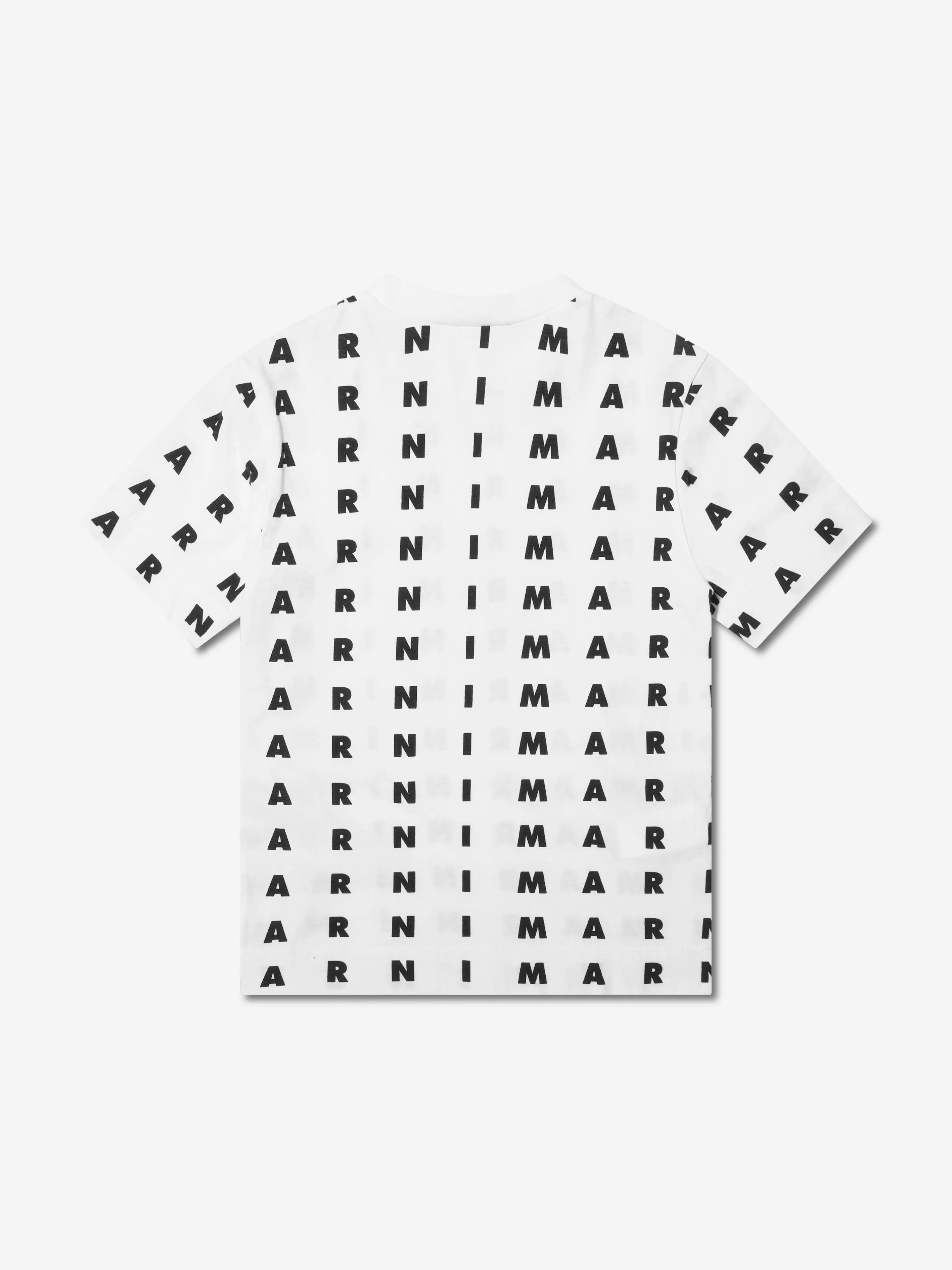 MARNI Kids Logo Print T-Shirt in White