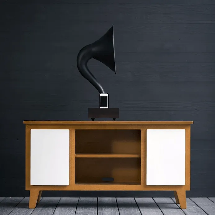 Mid Century Modern Credenza Cabinet in Solid Walnut for Home Office