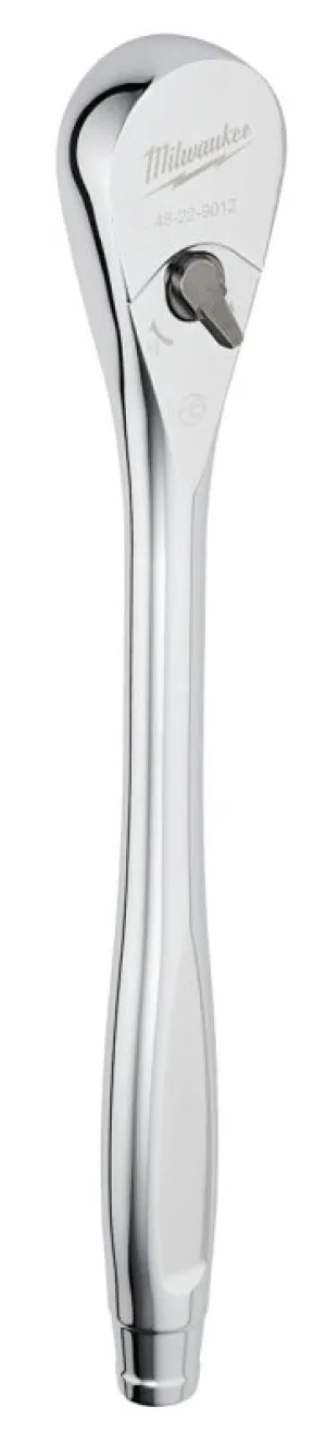 Milwaukee 48-22-9012 Drive Ratchet, 1/2 in Drive, 1-1/2 in OAL, Chrome :CD: QUANTITY: 1
