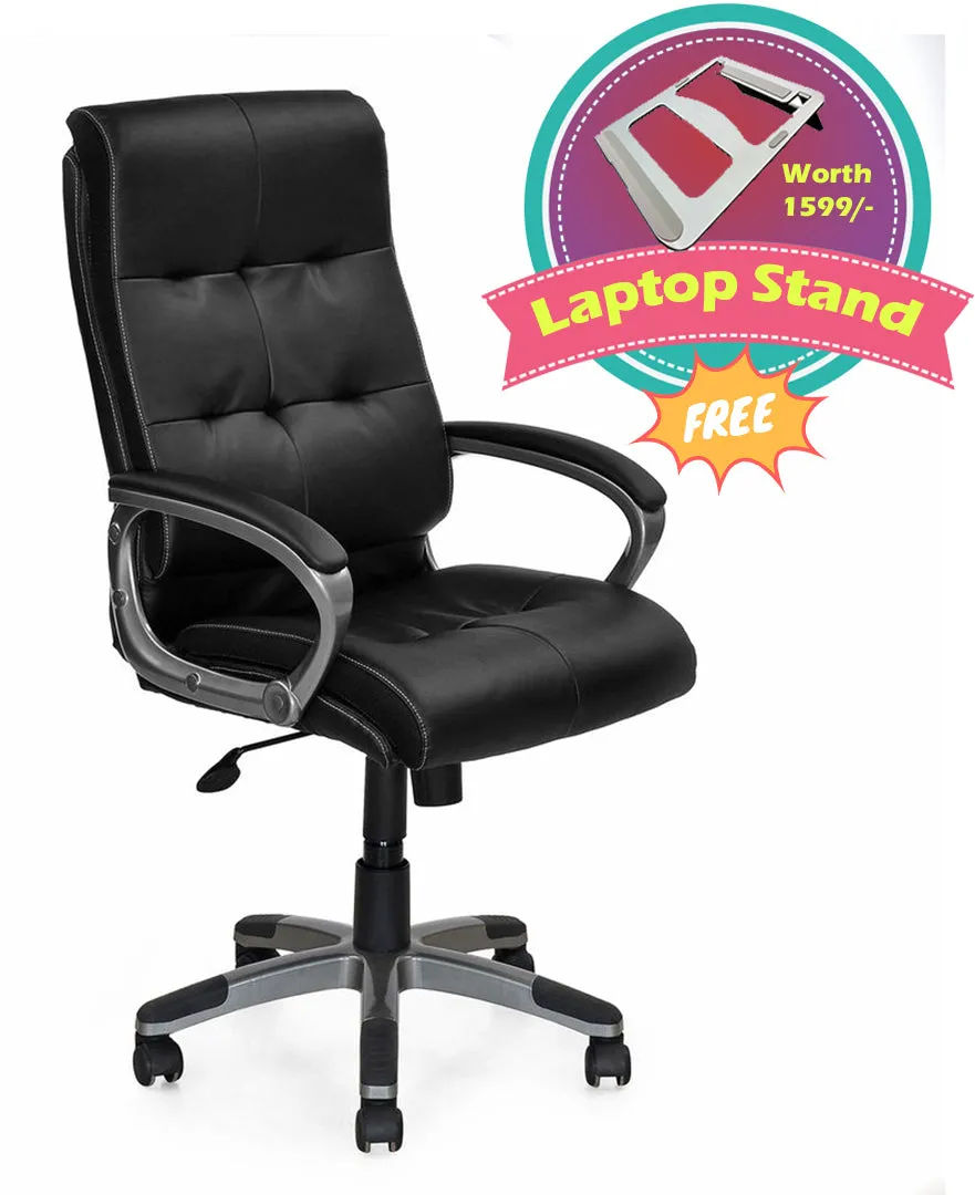 Nilkamal Veneto Office Chair with Laptop Stand Complimentary