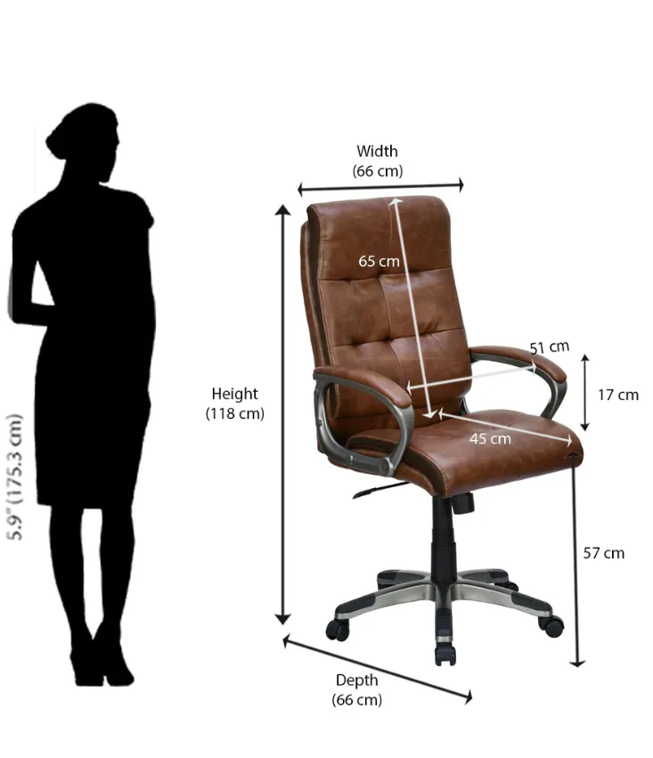 Nilkamal Veneto Office Chair with Laptop Stand Complimentary