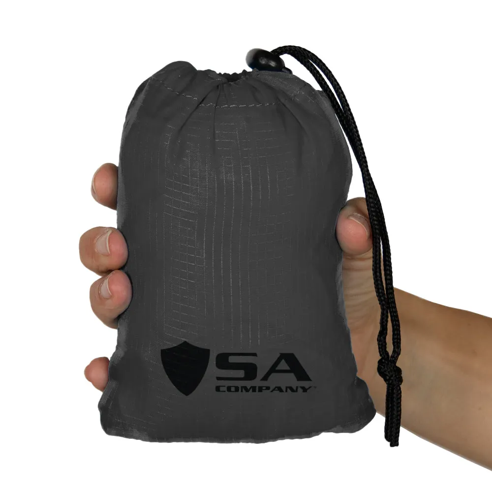 Packable Backpack | Blackout American Flag | Grey