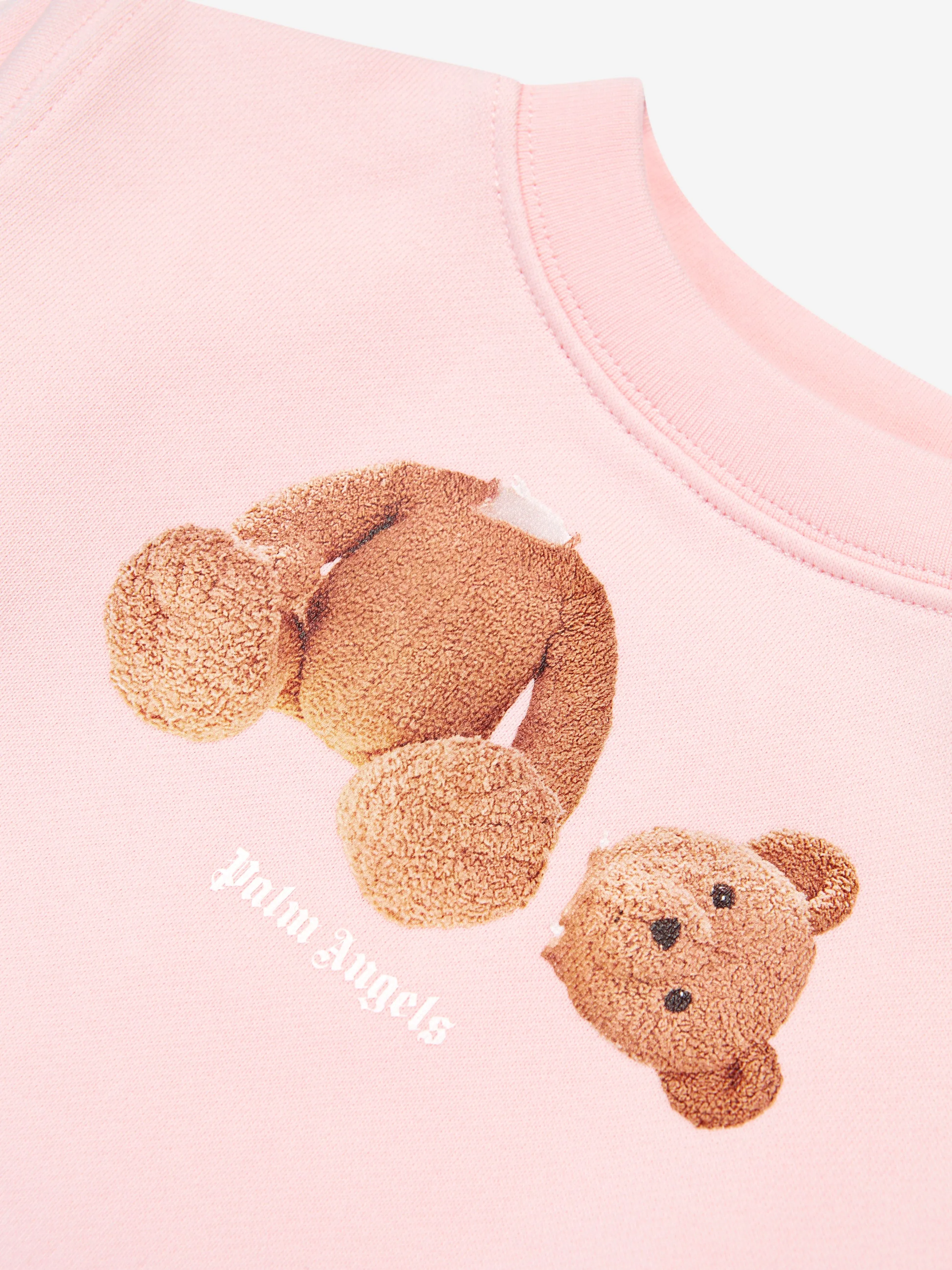 Palm Angels Baby Girls PA Bear Sweatshirt in Pink
