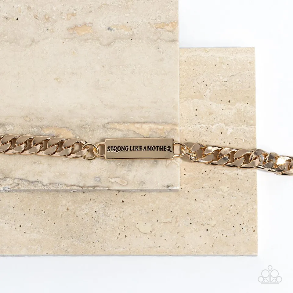 Paparazzi Bracelet ~ Mighty Matriarch - Gold