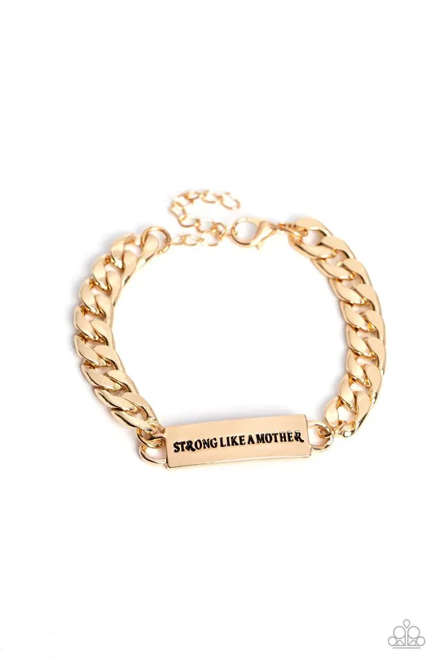 Paparazzi Bracelet ~ Mighty Matriarch - Gold